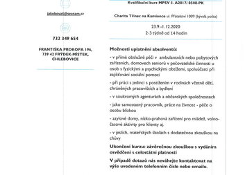 Kvalifikační kurz pro pracovníky v sociálních službách