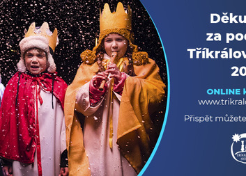 Děkujeme všem za Vaše dary do pokladniček fyzických i online. 